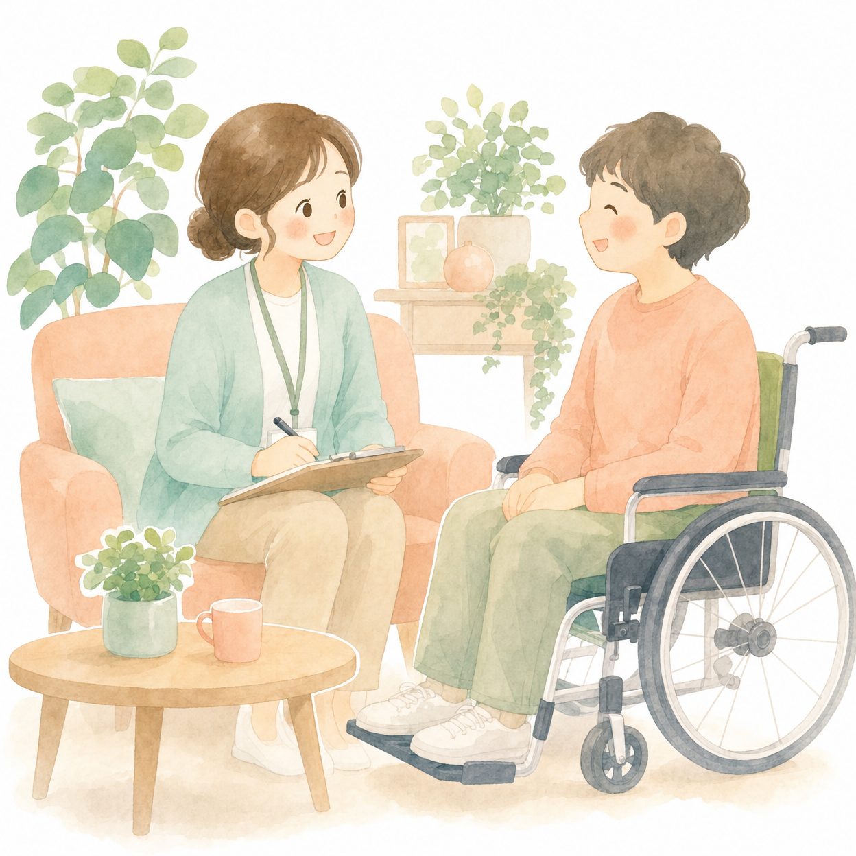 大人の方との相談の様子